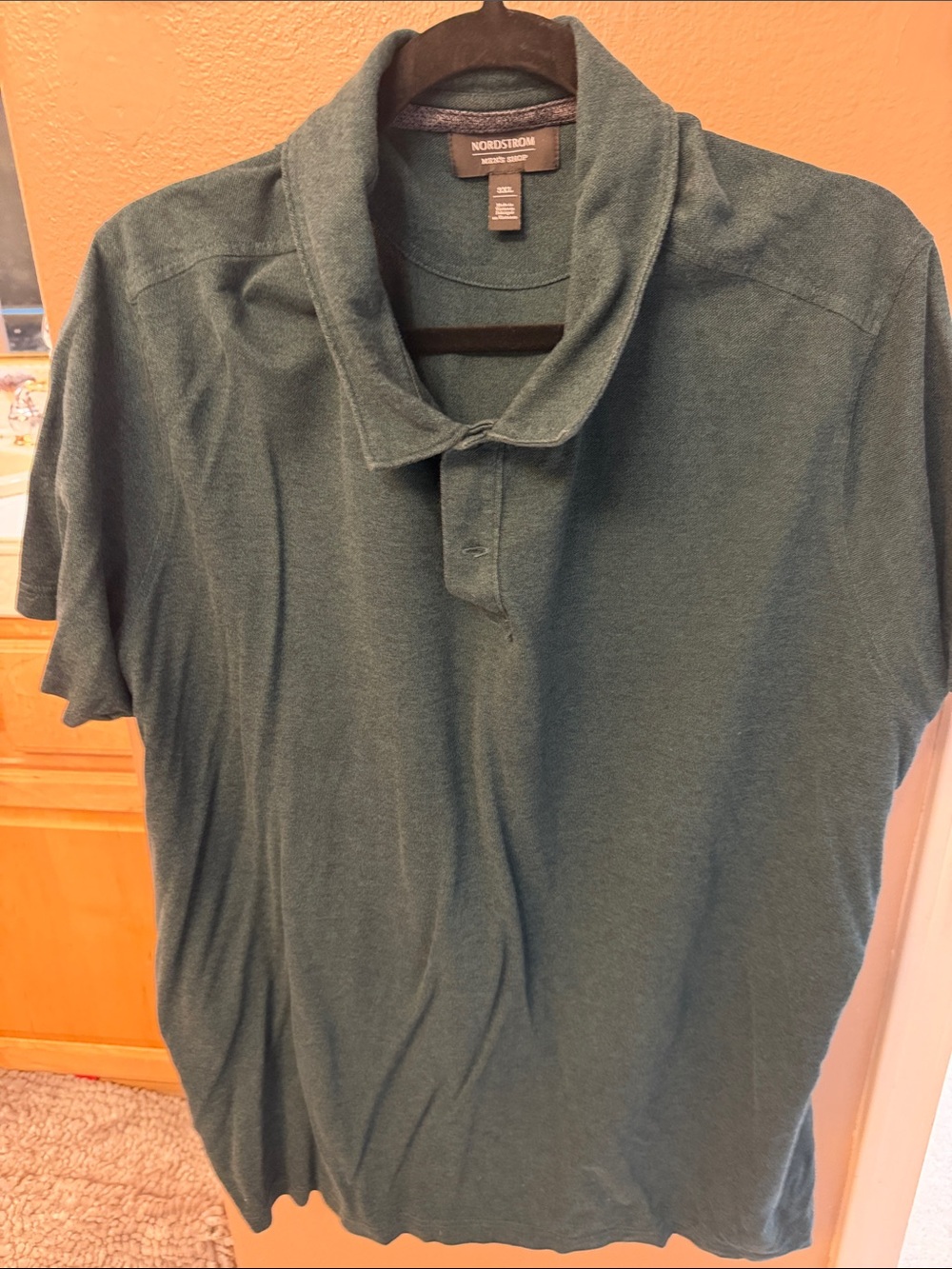 Nordstrom Men’s Shop Green Short-Sleeve Polo Shirt